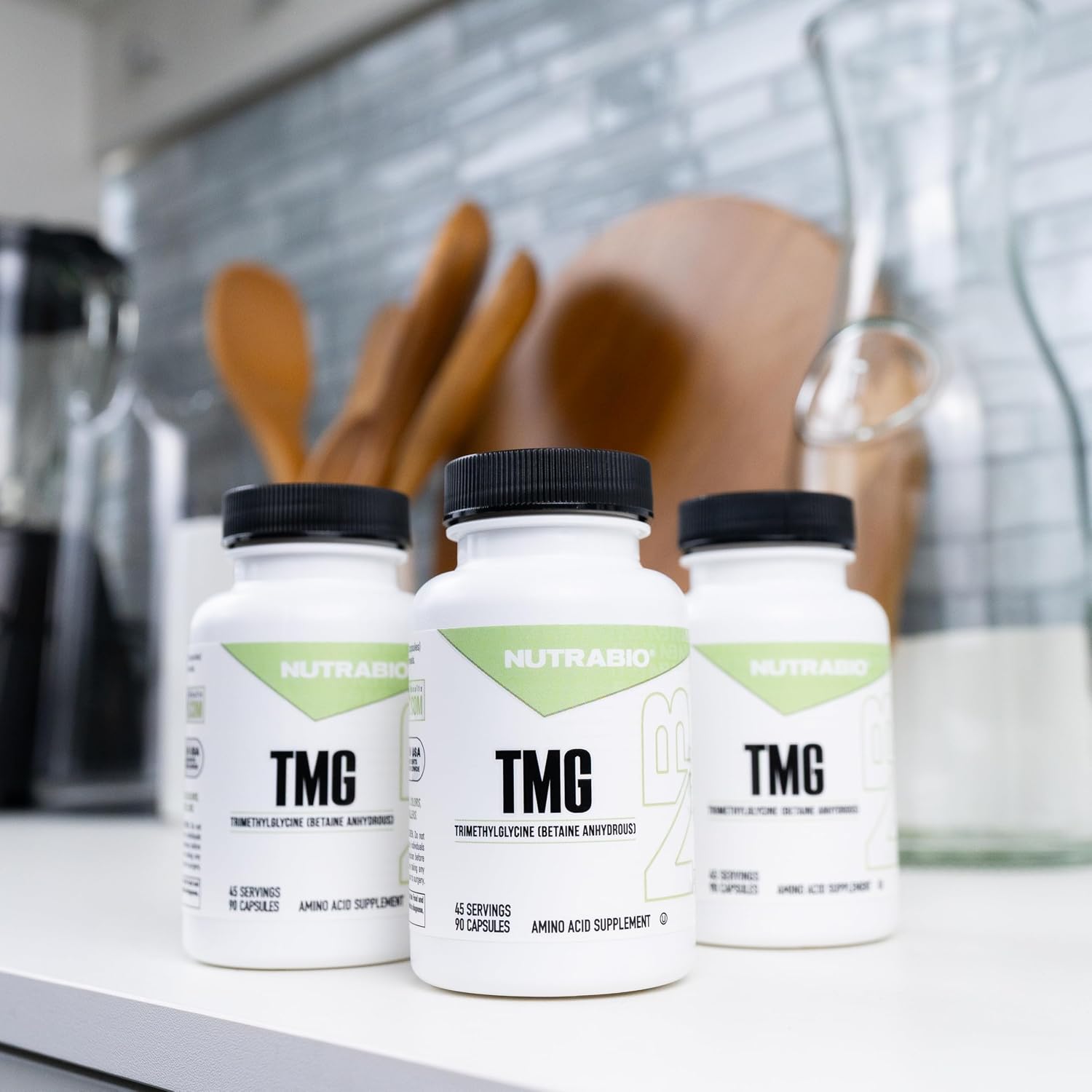 NutraBio TMG Betaína Anhidra 500mg - Cápsulas