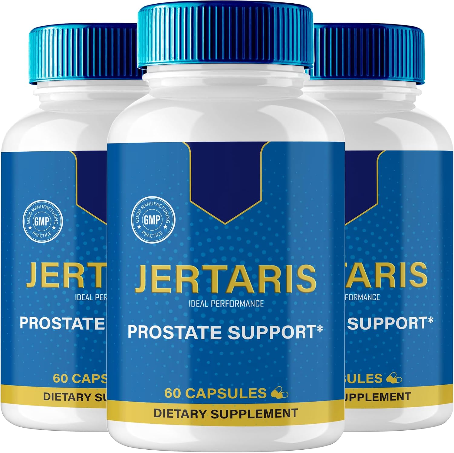 IDEAL PERFORMANCE Jertaris Cápsulas, Suplemento para la Salud de la Próstata - Fórmula Extra Fuerte, Todo Natural (Paquete de 3)