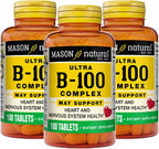 MASON NATURAL Ultra B-100 Complex, 300 comprimidos (3 paquetes)