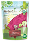 Food to Live Polvo de Jugo de Pitaya Roja Orgánico, 680 g