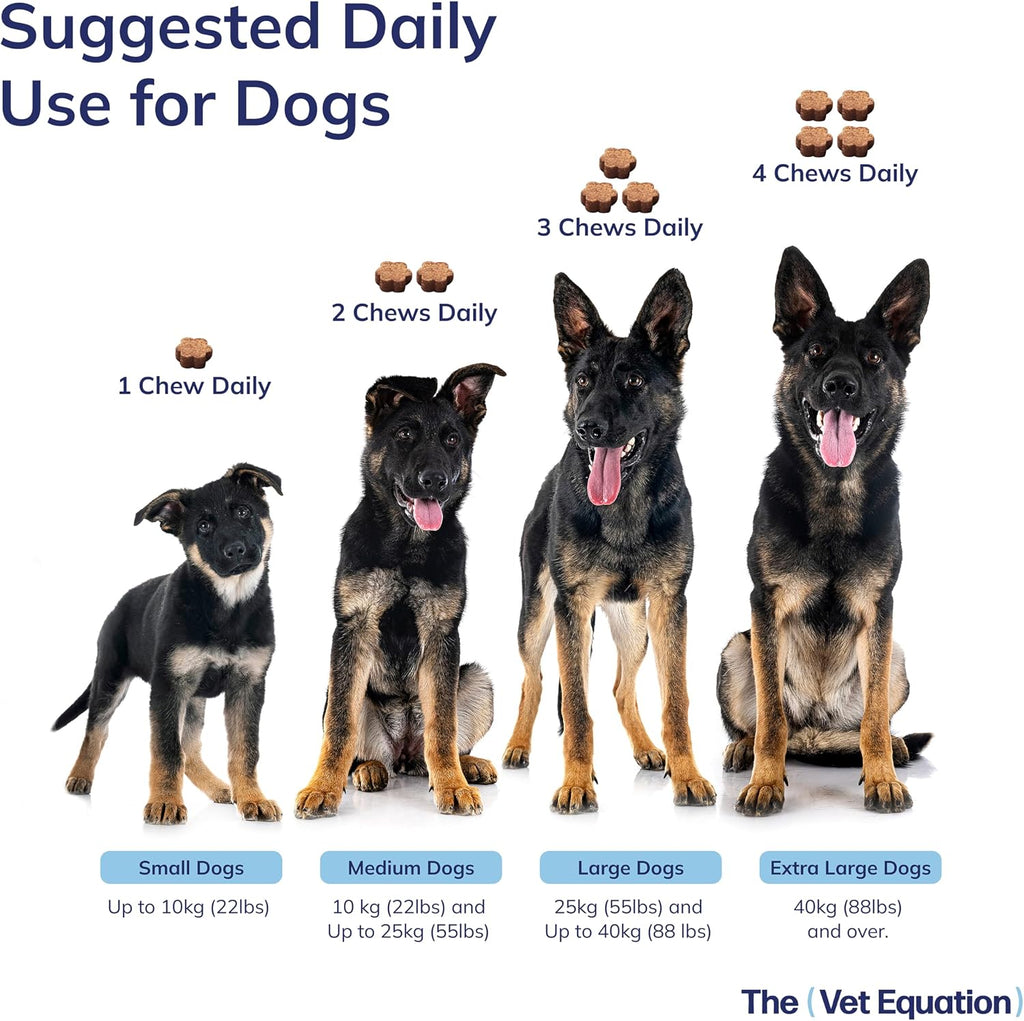 The Vet Equation Probióticos y Prebióticos para Perros – Masticables Digestivos – Sabor Pato Natural – 90 Unidades