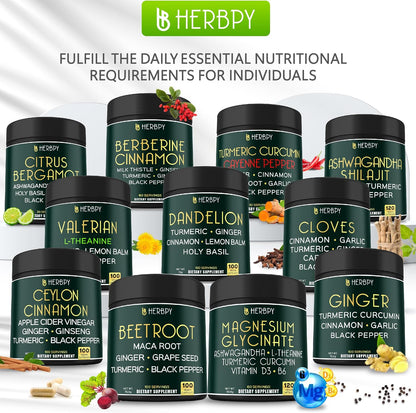 Herbpy Suplemento de Cardamomo 4en1 – Semillas de Cardamomo Verde y Negro con Cúrcuma y Pimienta Negra – Salud Digestiva – – Image 7