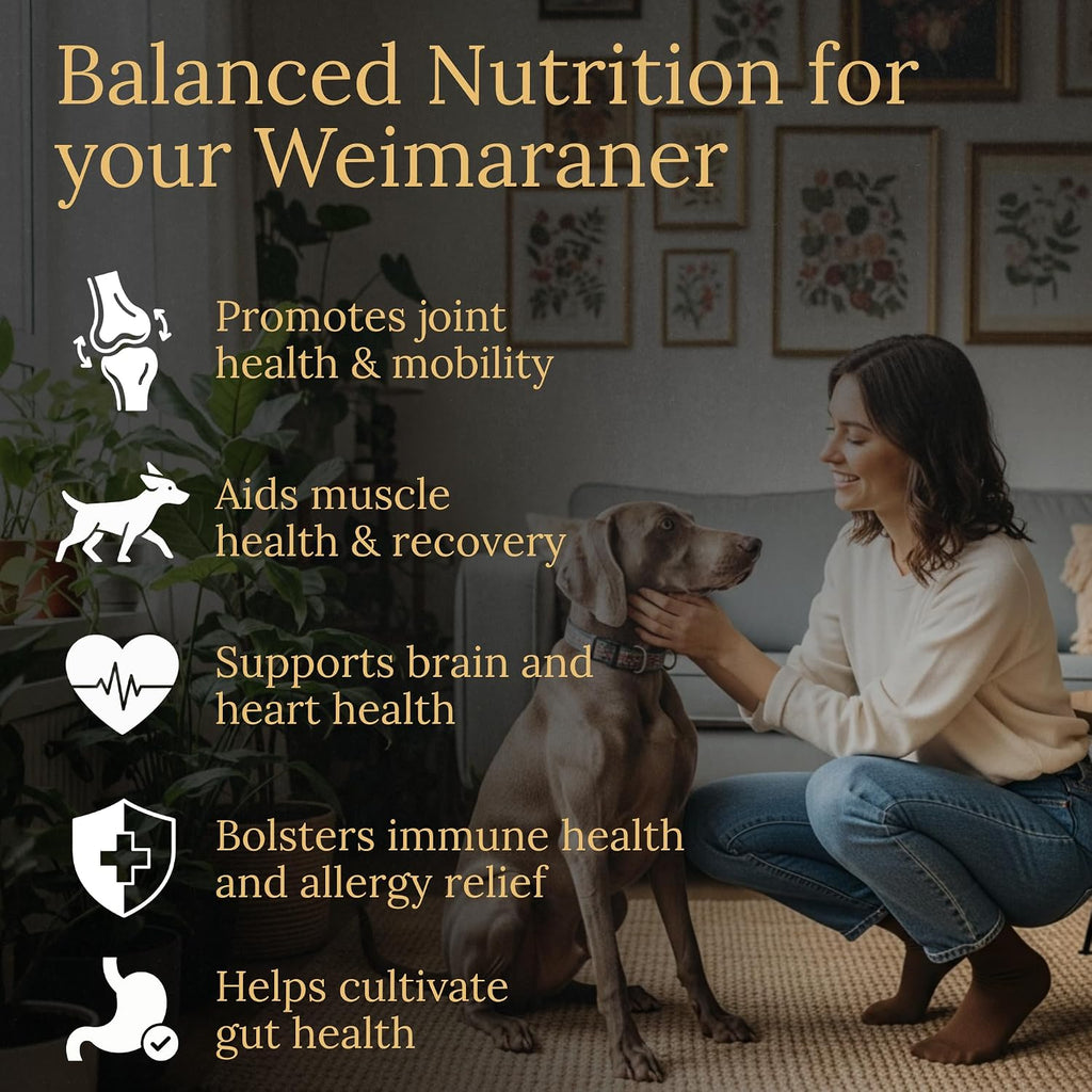 Prestige Breed Multivitamínicos para Weimaraner, 90 Comprimidos, Fabricado en USA con auténtico Bacon