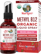 MaryRuth's Spray Orgánico de Vitamina B12 Metilcobalamina - 1500 mcg - 30 ml