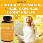 Viva Naturals Vitamin C 1000 mg with Citrus Bioflavonoids & Rose Hips – 250 Vegetarian Capsules