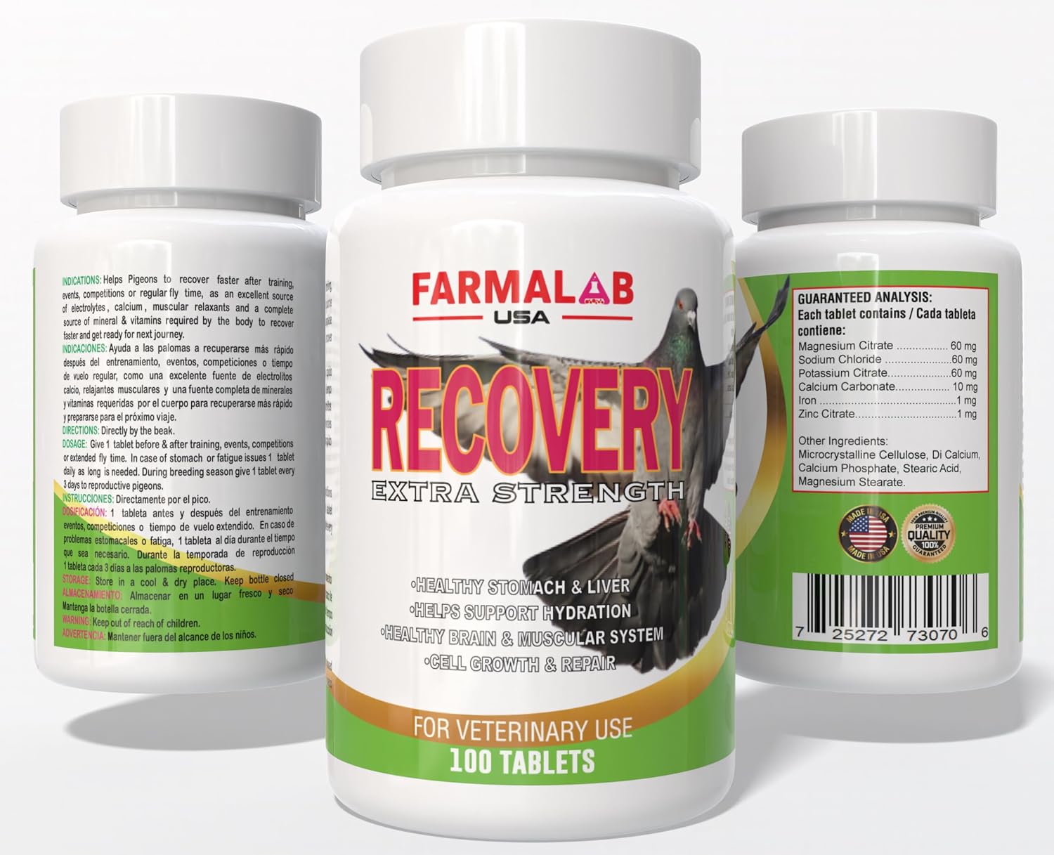 B12-5500 para Palomas - Complemento de Vitamina B12 y Hierro - 60 Comprimidos