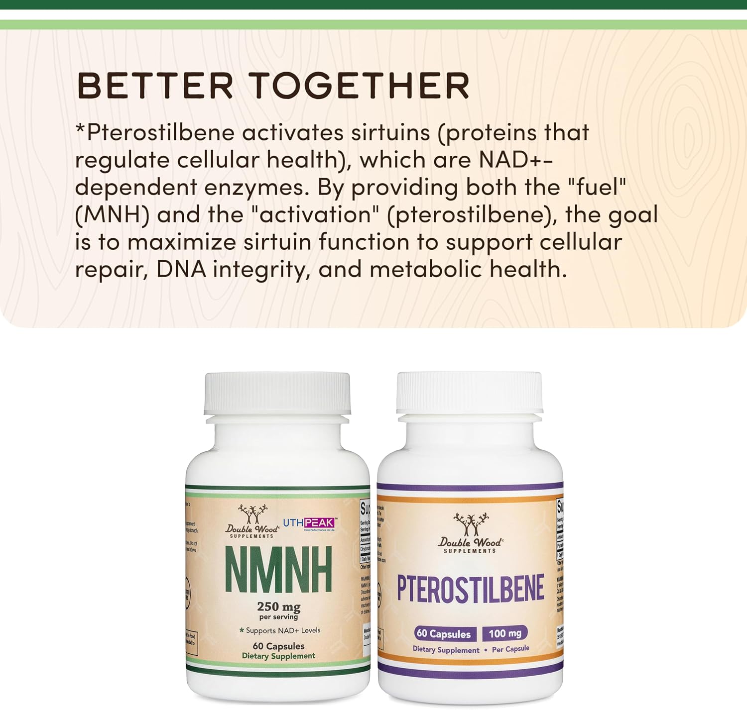 NMNH (NMN Supplement Alternative) - Ingrediente Clínicamente Estudiado de Double Wood