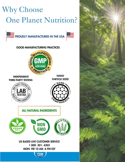 One Planet Nutrition Nano Vitamina C 250 mg Cápsulas Vegetales (240 Servicios) – Image 5