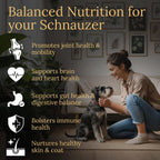 Prestige Breed Multivitamínicos para Schnauzer, Nutrición Equilibrada, 90 unidades con Auténtico Bacon