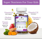 Salaam Nutritionals - Multivitaminas para Niños, Gominolas con 13 Vitaminas y Minerales Esenciales, 90 unidades