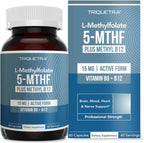 L Metilfolato 15mg con Metil B12 – Alta Potencia – 60 Cápsulas – Triquetra Health