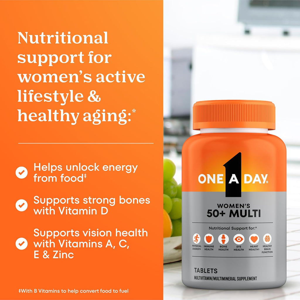 One A Day Multivitamínico para Mujeres 50+ - 65 Comprimidos
