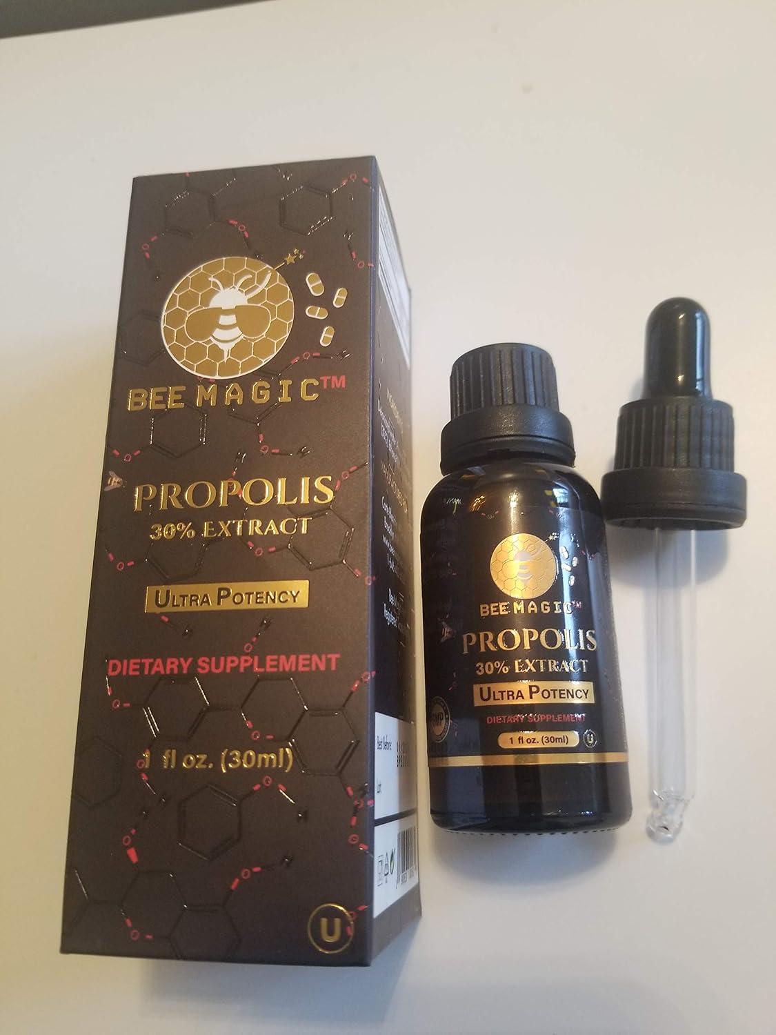 Bee Magic Extracto de Propóleo 30% Ultra Potencia, 30 ml, Kosher OU