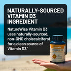 NatureWise Vitamina D3 5000 UI (125 mcg) con Aceite de Oliva Virgen Extra Orgánico - 360 Cápsulas Blandas