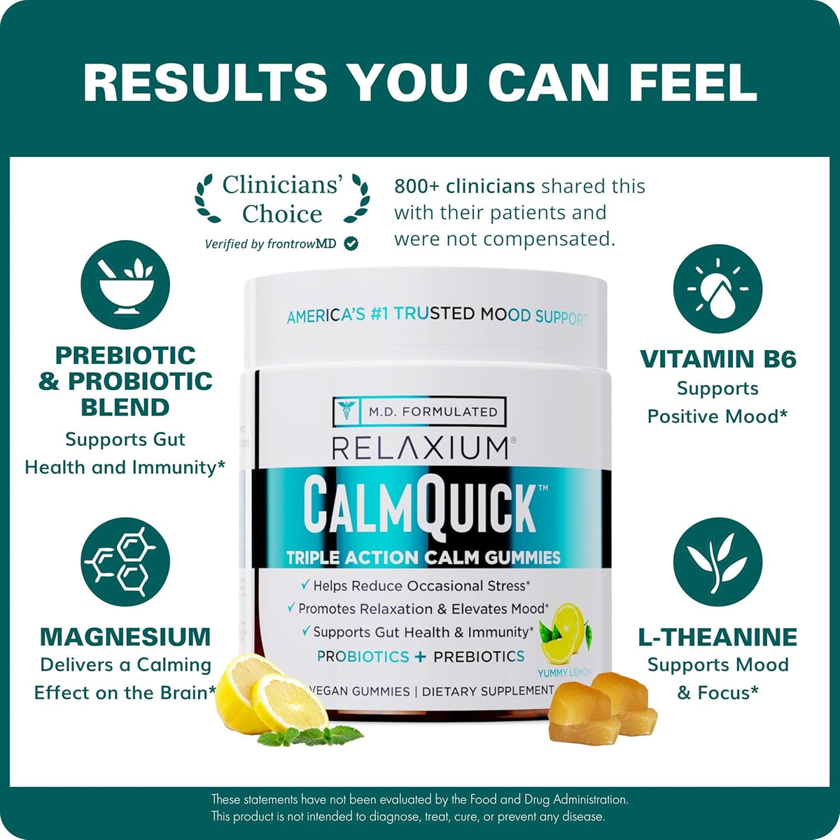 Relaxium Calm Gummies - Gominolas para la Calma, Salud Intestinal y Apoyo Inmune, con Vitamina B6, Magnesio, L-Teanina y – Image 3