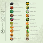 NaturMinerals Complejo 20-en-1 con Aceite de Semilla Negra, Musgo Marino, Ashwagandha y Cúrcuma - 90 Cápsulas Veganas