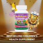 NaturesPlus Animal Parade Multivitamin Gominolas Infantiles - 90 unidades - Sabores Cereza, Uva y Naranja - Vegetariano, Sin Gluten