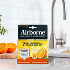 Airborne 1000mg Vitamina C con Zinc - 20 Comprimidos Efervescentes Sabor Naranja