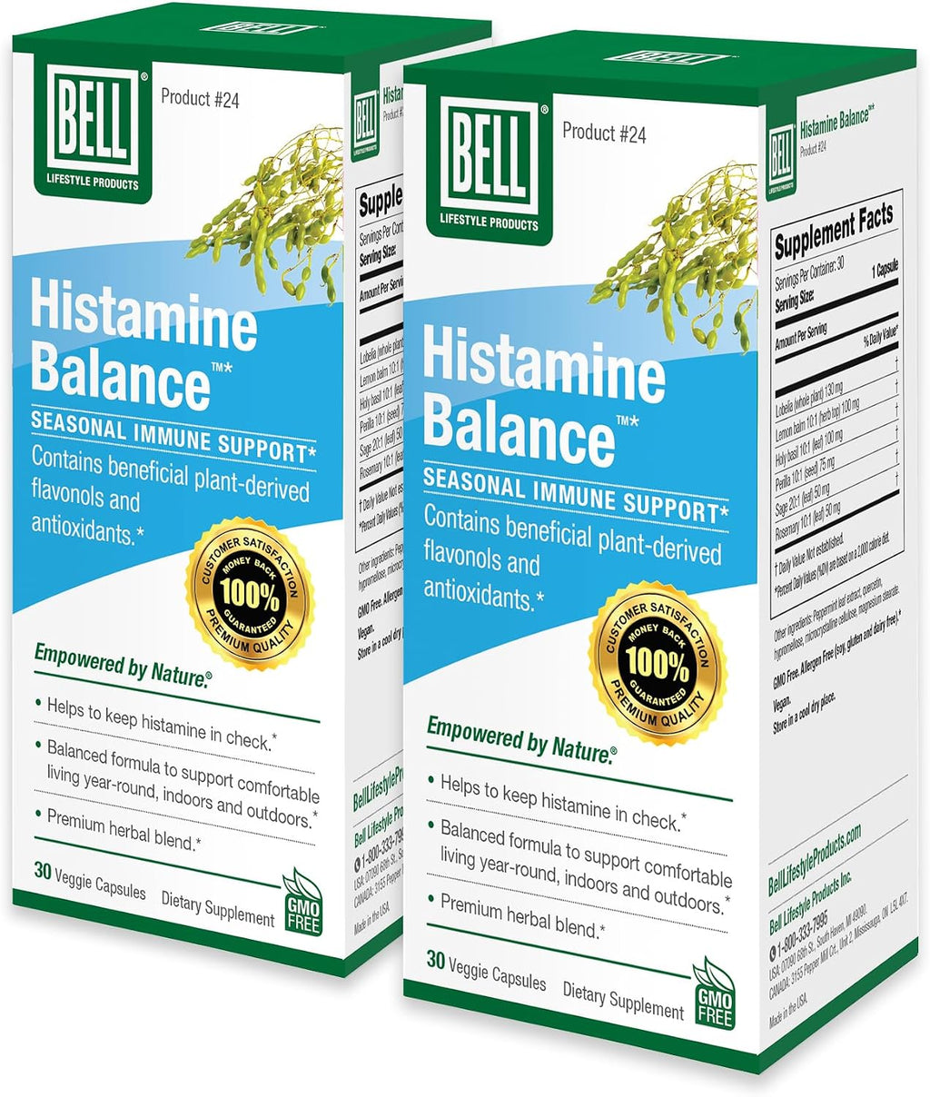 Bell Histamine Balance - Suplemento para el Equilibrio de Histamina, 60 Cápsulas Veganas
