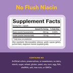 Natural Factors No Flush Niacin 500 mg, 90 Comprimidos