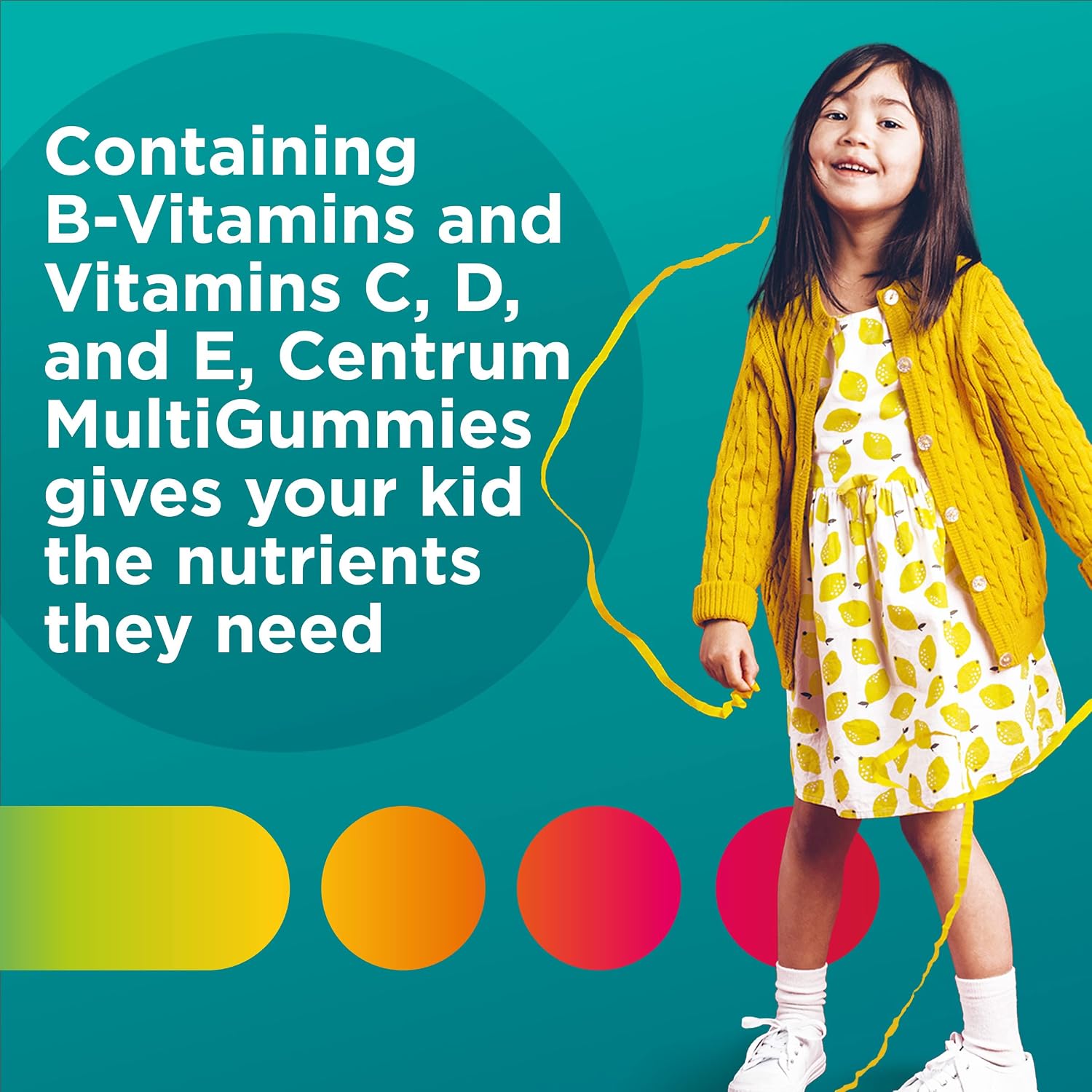 Centrum Kids Gominolas Multivitamínicas Sabor Tropical, 150 Gominolas