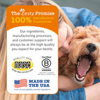 Zesty Paws Multivitamínico para Perros, Snack Masticable con Omega 3, Glucosamina y CoQ10 – 90 unidades – Sabor Bisonte