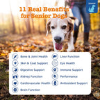 Zesty Paws Multivitamínico para Perros Senior - Snacks con Glucosamina, Probióticos y Omega-3 - 90 uds.