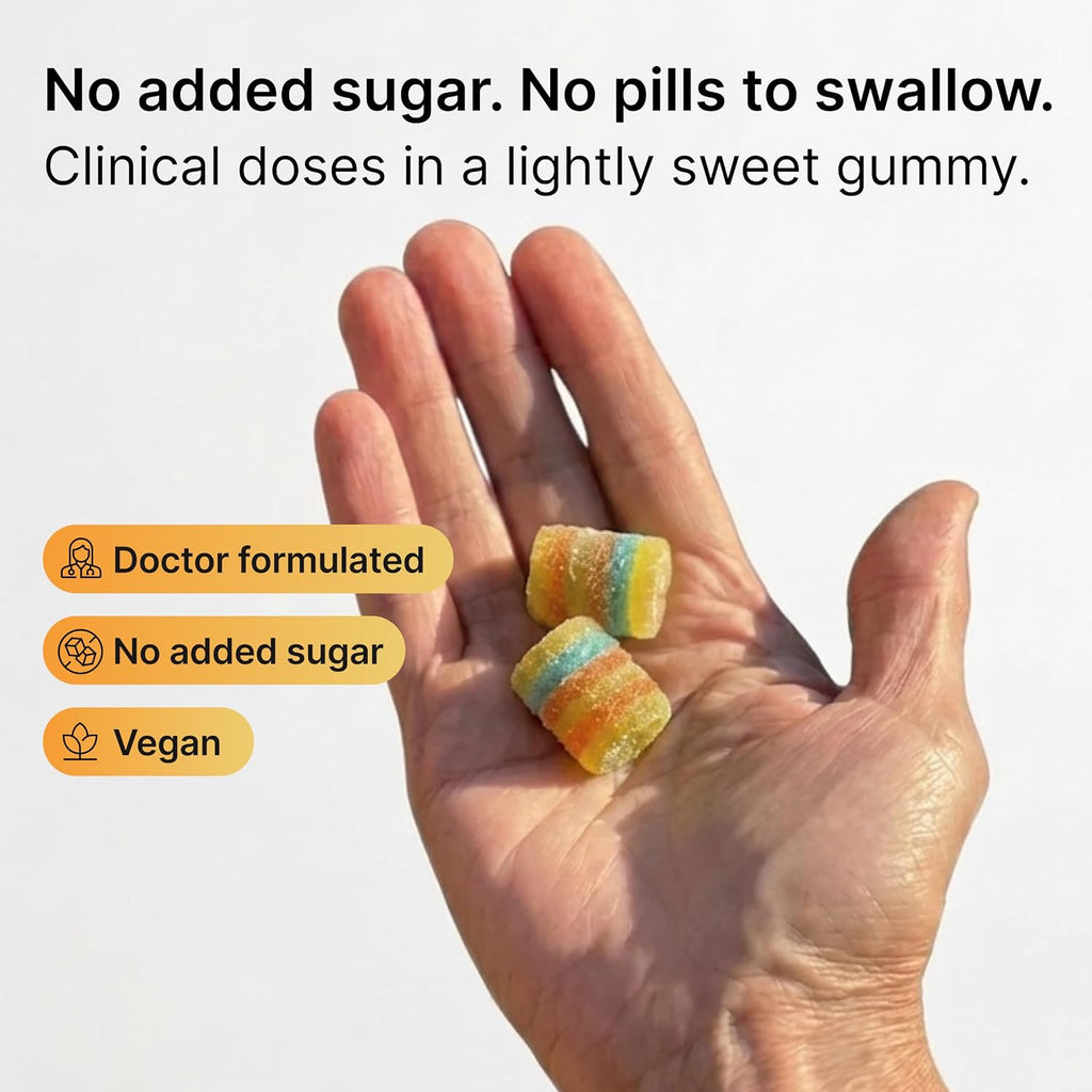 Create for Women | Gominolas de Fertilidad Formuladas por Médicos | 600mg CoQ10 + 27mg Hierro + 1200mcg Ácido Fólico | Vegano y Sin Azúcar Añadido