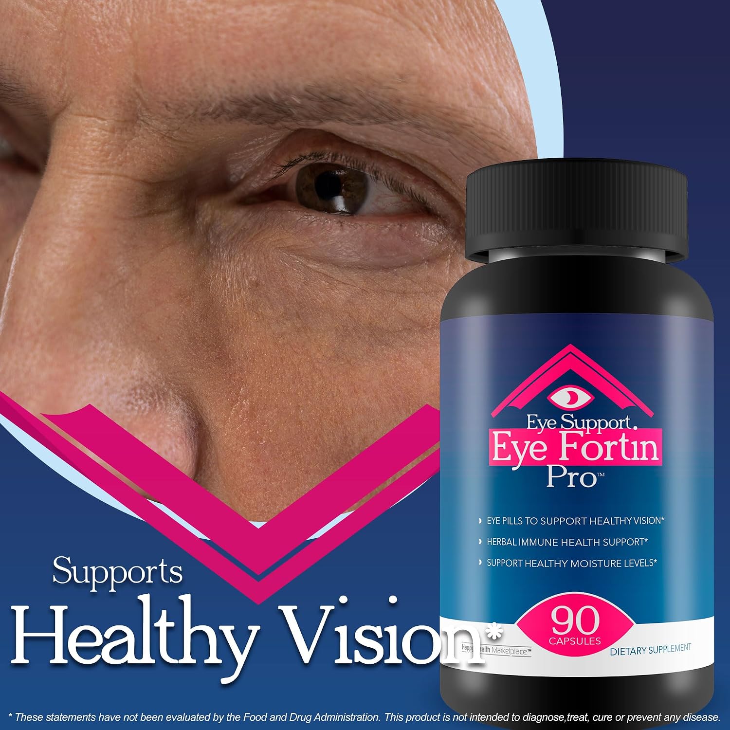 Eye Support Eye Fortin Pro - Complemento para la Visión con Vitaminas y Hierbas