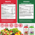 Alliwise Gominolas Multivitamínicas de Frutas y Verduras sin Azúcar - 120 uds.
