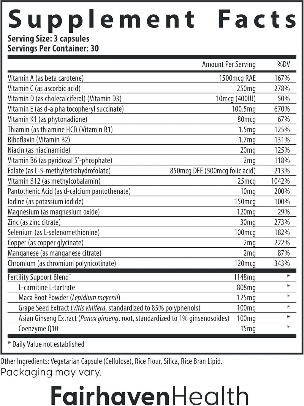 FertilAid para Hombres – Suplemento de Fertilidad Masculina con L-Carnitina, CoQ10, Maca y Zinc (90 Cápsulas)