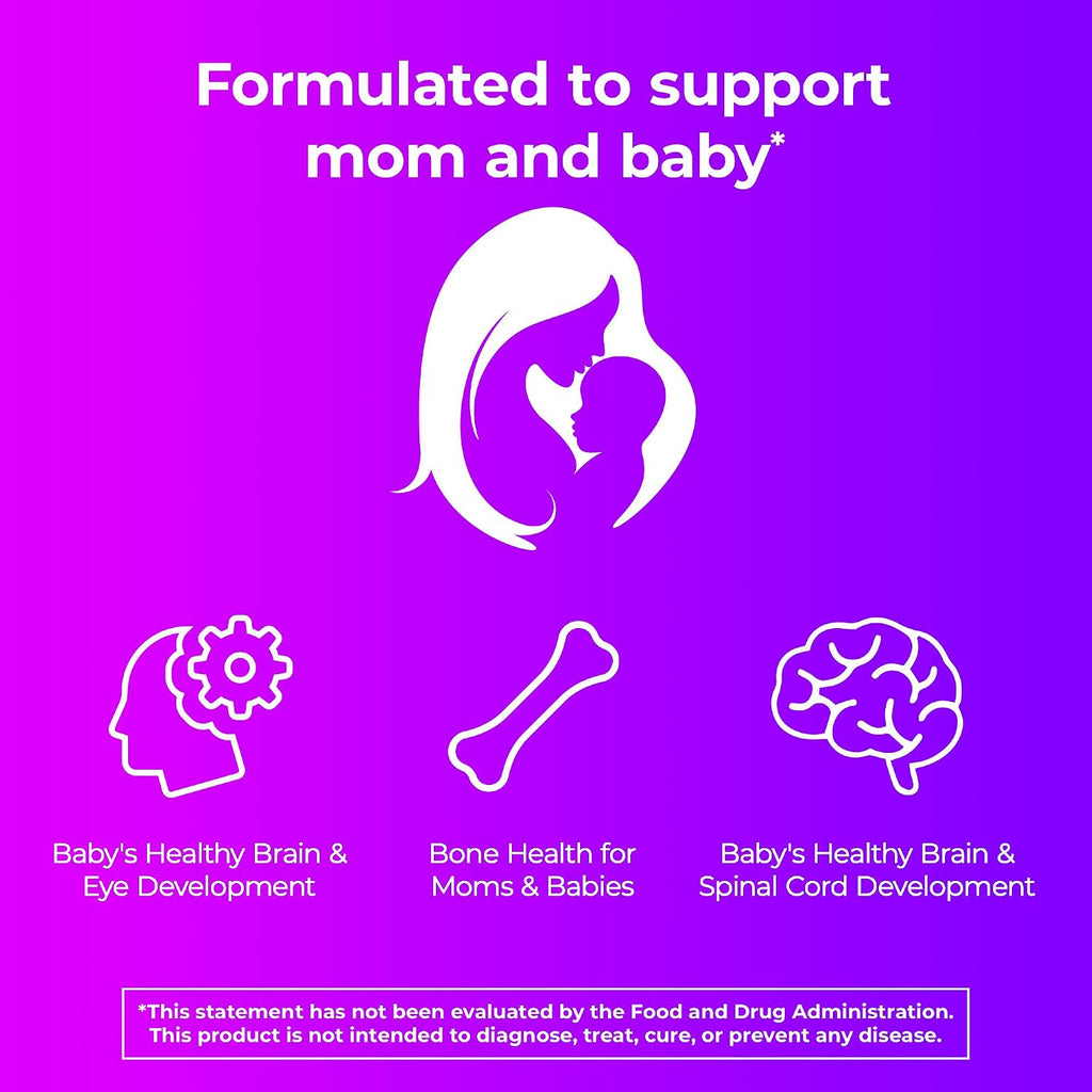 One-A-Day Prenatal 1 with DHA and Folic Acid, 30 Capsules (Pack of 6)