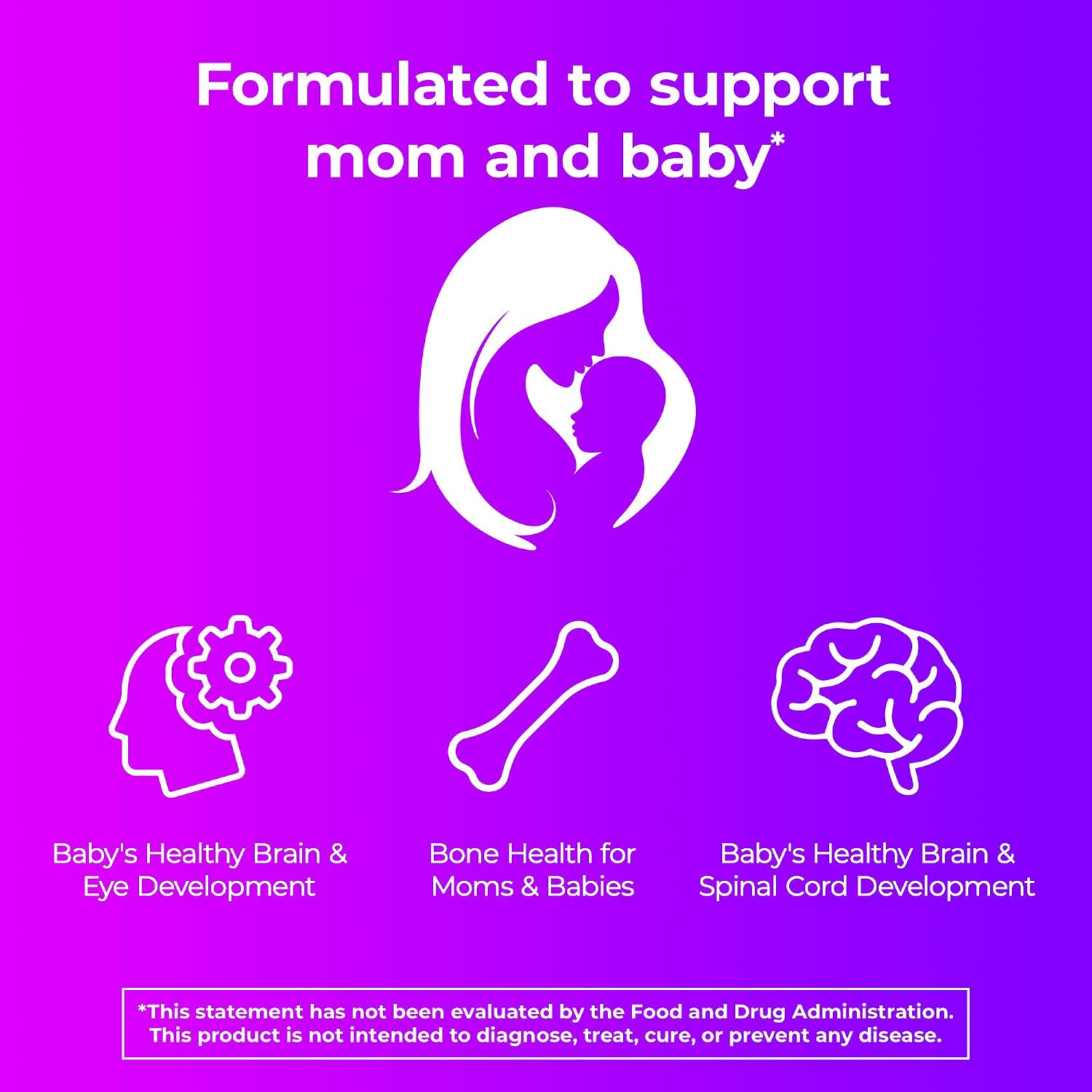 One-A-Day Prenatal 1 with DHA and Folic Acid, 30 Capsules (Pack of 6)