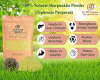 Verem Sharpunkha en polvo 100% natural - Tephrosia purpurea, 200 g