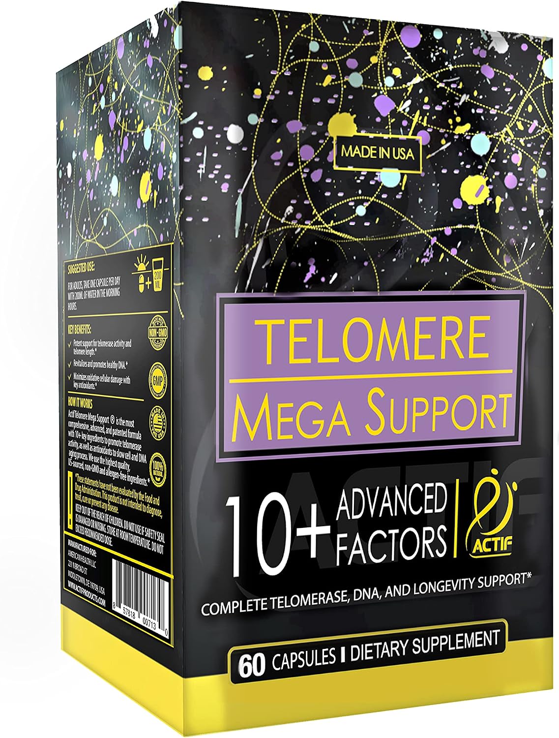 ACTIF Telomere Mega Support – 60 Cápsulas
