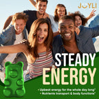 JOYLI Nutrition - Gominolas de Sea Moss para Adultos y Niños – Suplemento Vegano con Bladderwrack y Burdock Root – Sin Azúcar – 2 Paquetes de 60 Gominolas