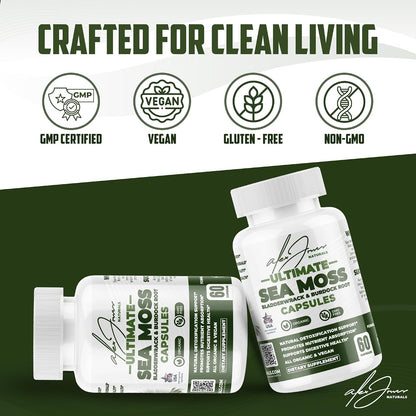 Alex Jones Ultimate Seamoss Capsules – – Formato: Las cápsulas son prácticas para quienes no gustan del sabor a – Image 5