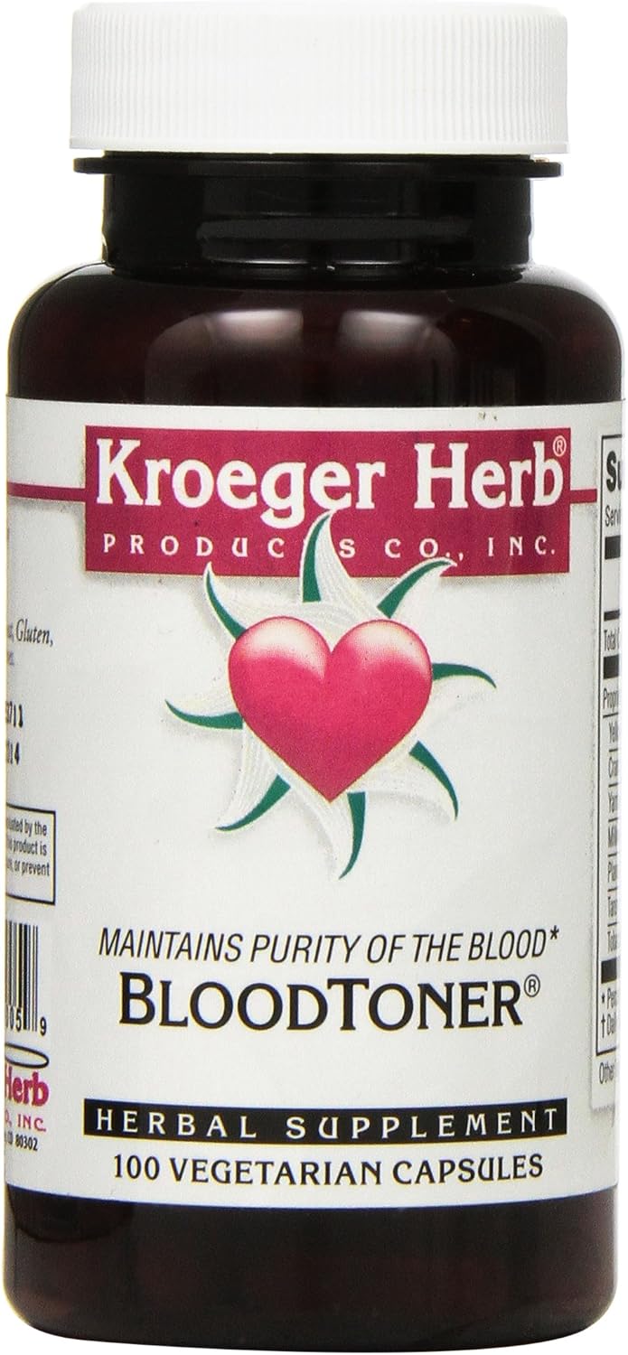 Kroeger Herb Blood Toner - 100 Cápsulas Vegetarianas