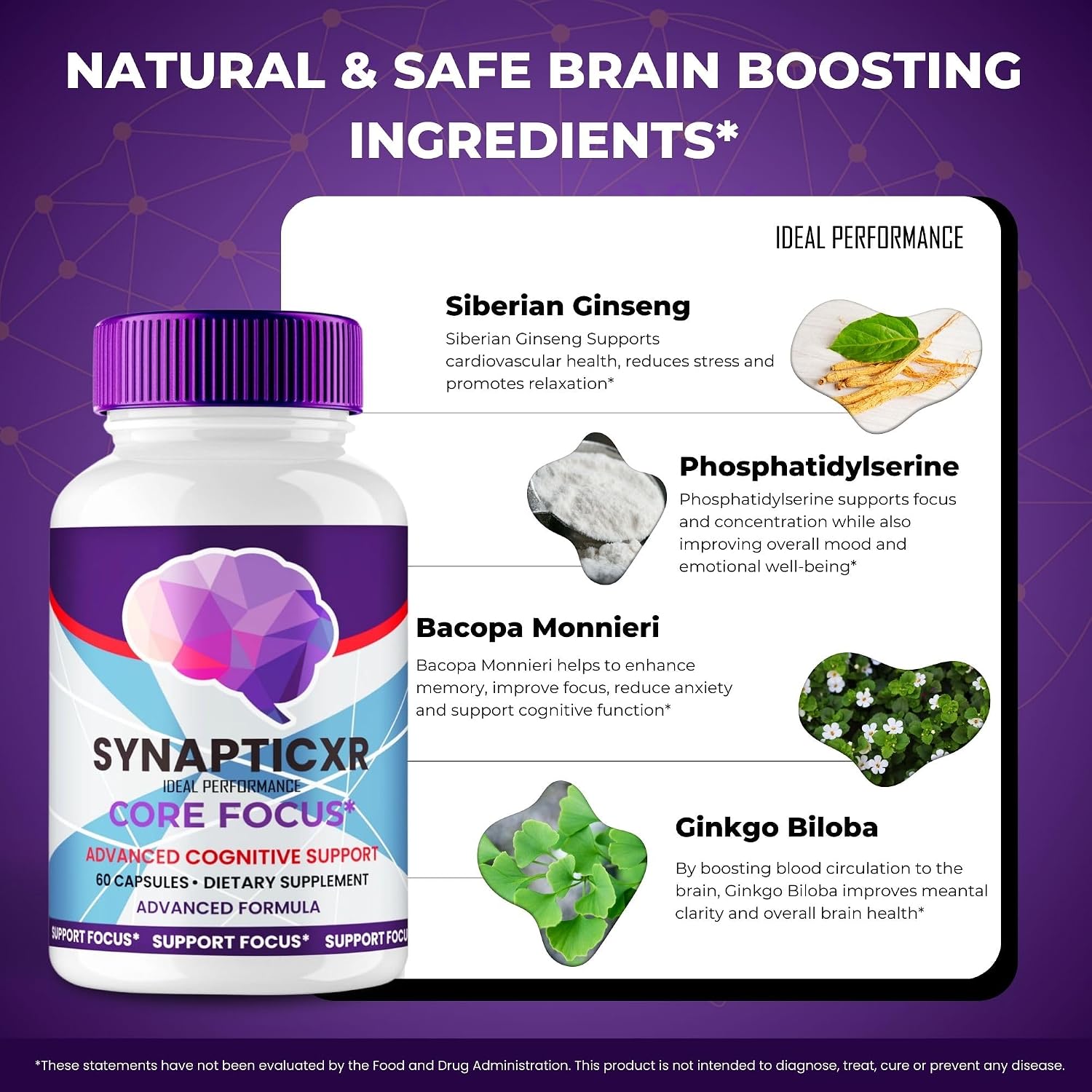 Synaptic XR Supplement Capsules - SynapticXR Pills - Nerve Health Support Advanced Formula - Maximum Strength - (2 Pack)