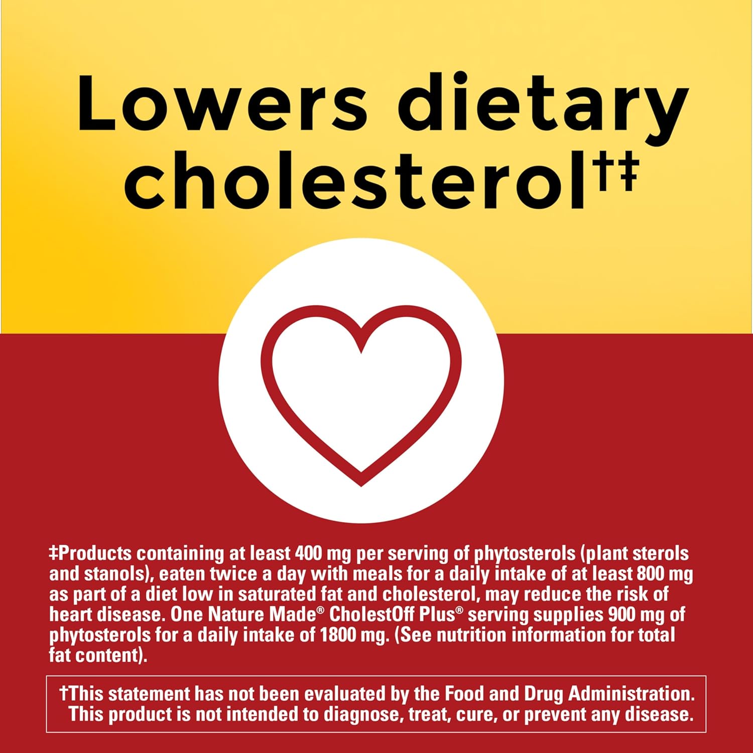 Nature Made CholestOff Plus, Complemento Alimenticio para el Corazón, 100 Cápsulas Blandas