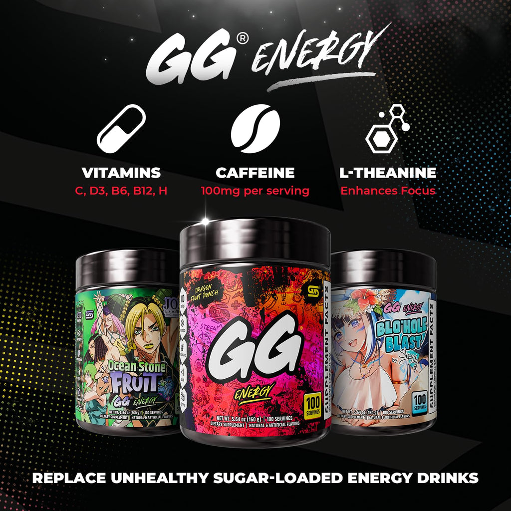 Gamer Supps GG Energy - Dragonfruit Punch (100 porciones)