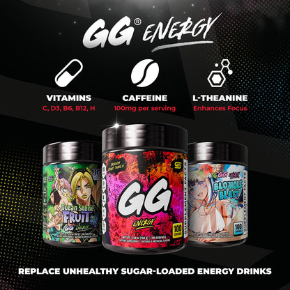 Gamer Supps GG Energy - Dragonfruit Punch (100 porciones) – Image 6