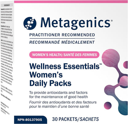 Metagenics Wellness Essentials Women’s - Sobres Diarios - Multivitamínico, Omega-3 y Antioxidantes - No-GMO, Sin Gluten (30 – Image 1