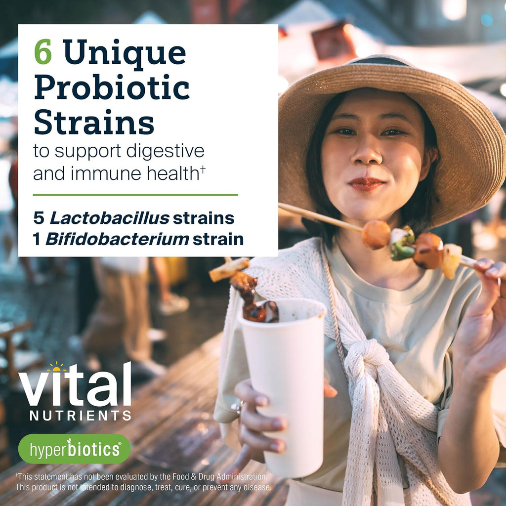 Hyperbiotics Pro Mood Probiotic con L-teanina - 60 Cápsulas Veganas