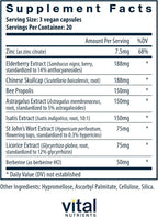 Vital Nutrients ViraCon - Apoyo Inmunitario con Zinc y Hierbas - 60 Cápsulas
