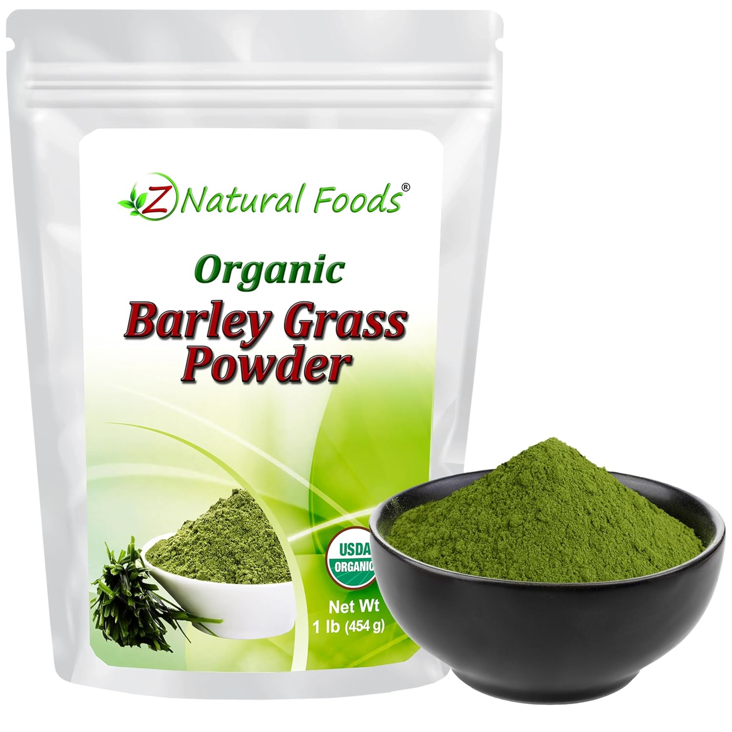 Z Natural Foods Polvo de Hierba de Cebada Orgánico - 454 g