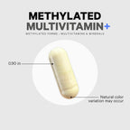 Codeage Multivitamínico Metilado - Complejo B, Vitaminas A, C, D, E, K2, B12 Metilcobalamina, L-Metilfolato, Magnesio, CoQ10, DIM, Probióticos - 90 Cápsulas