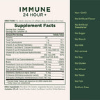 Nature's Bounty Immune 24 Hour +, Vitamina C con Ester-C, 1000 mg, Vitamina D y Zinc, Cápsulas Blandas, 50 Unidades