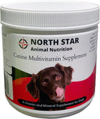 North Star Animal Nutrition - Multivitamínico Completo para Perros en Polvo (227 g) con Vitaminas, Minerales, Prebióticos y Probióticos