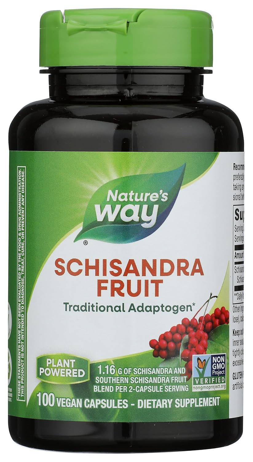 Schisandra Fruit de Nature's Way, 1.160 mg por porción, 100 cápsulas vegetarianas